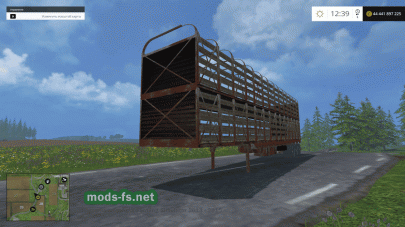 Мод прицепа для перевозки свиней в игре FS 2015