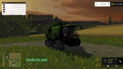 Мод комбайна Deutz Fahr 7545 для Farming Simulator 2015