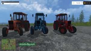 Три трактора МТЗ для Farming Simulator 2015