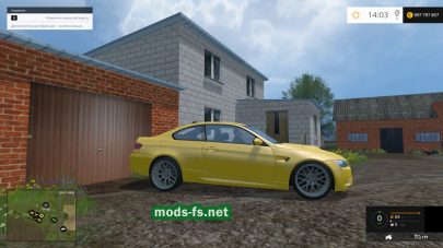 Мод BMW M3 для Farming Simulator 2015