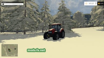 Трактор для уборки снега на карте Polski LAS 2015/16