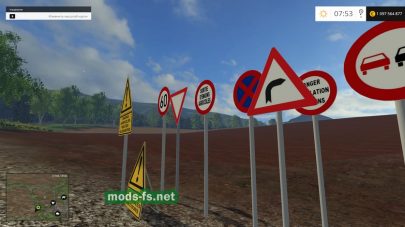 Мод Warning Traffic Signs