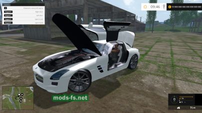 Мод спортивного автомобиля Mercedes SLS для фермы