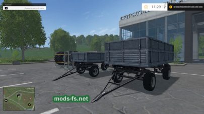 Два прицепа для перевозки зерна в FS 2015