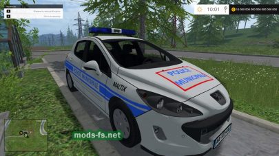 Полицейский автомобиль Peugeot 308