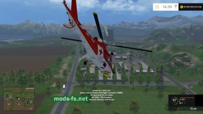 Вертолет Agusta A109 Secours для Farming Simulator 2015