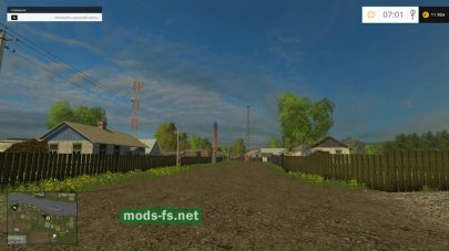 Украинская деревня в игре Farming Simulator 2015