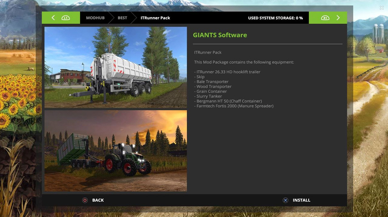 О модах в Farming Simulator 17 (для ПК, PlayStation 4 и Xbox One) | mods-fs .net