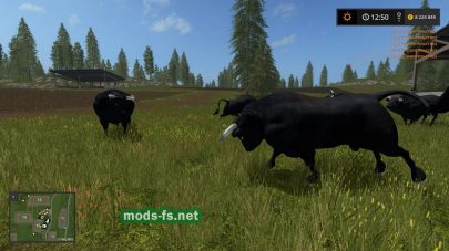 Черный буйволы (объекты) для Farming Simulator 2017