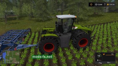 Скриншот мода трактора Claas Xerion 5000