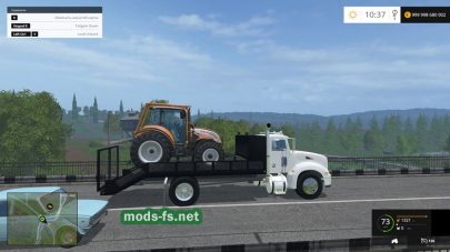 Перевозка небольшой техники в игре Farming Simulator 2015