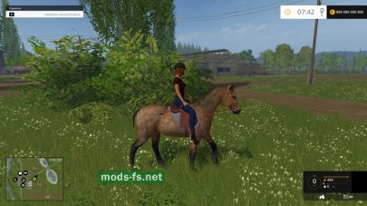 Мод лошади для Farming Simulator 2015