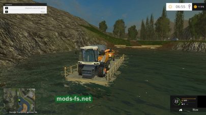 Переправа для техники в Farming Simulator 2015