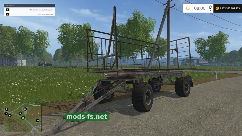 Мод прицепа Hw 80 Bale Farming для Fs 2015 Mods 5407