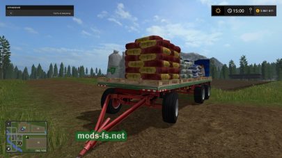 Прицеп с зерном, удобрениями и топливом для Фермер Симулятор 2017