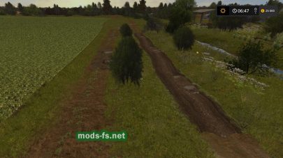 Карта с грязью для Farming Simulator 2017