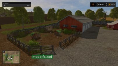 Куры на карте «Холмы Вестбриджа» в Farming Simulator 2017