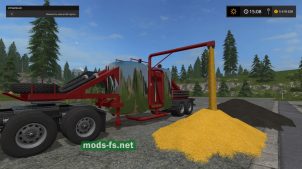 Мод прицепа для перевозки зерна в игре Farming Simulator 2017