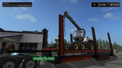 Трал для перевозки техники в Farming Simulator 2017