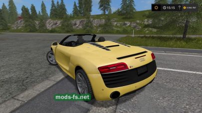 Мод AUDI R8 V10 Spyder для Farming Simulator 2017