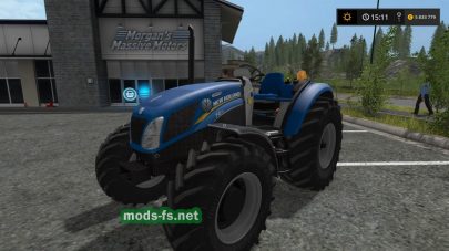 Мод мини трактора «New Holland T4 75 Garden Edition» для Farming Simulator 2017