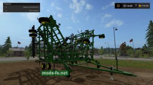 культиватор JOHN DEERE для Farming Simulator 2017