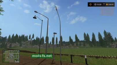 Мод на перемещаемые фонари для Farming Simulator 2017