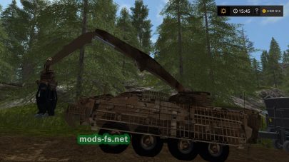 Мод Stryker Crane 133AT/2x для погрузки бревен в FS 2017