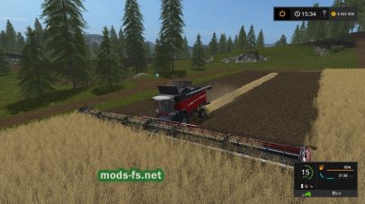 Мод широкой жатки для Farming Simulator 2017