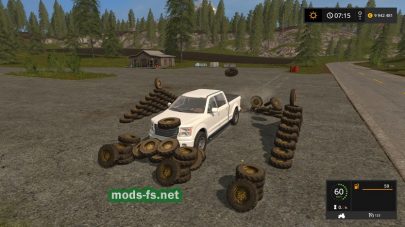 Покупка колес в игре FS 17