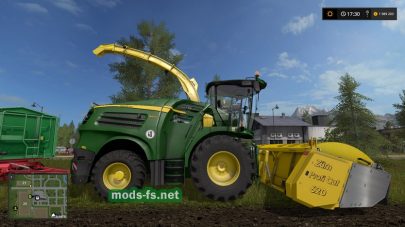 Фуражный комбайн JOHN DEERE в игре FS 17