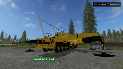 Модификация большого крана Caterpillar Crane