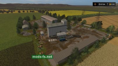 Карта с заводами для игры FS 17