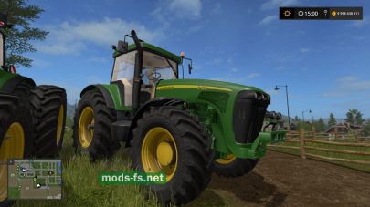 Скриншот мода трактора JOHN DEERE 8020