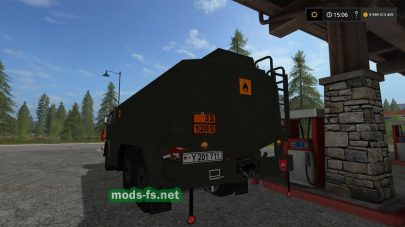 Грузовик для перевозки топлива в FS 17