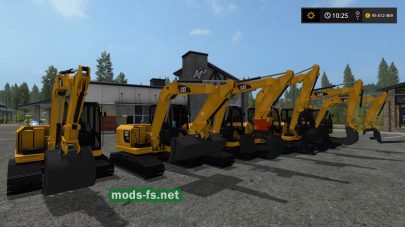 CAT 307 для Farming Simulator 2017