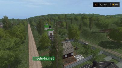 Игровая карат для Farming Simulator 2017 с большим количеством леса