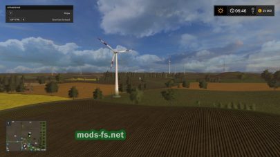 Поля в игре Farming Simulator 2017