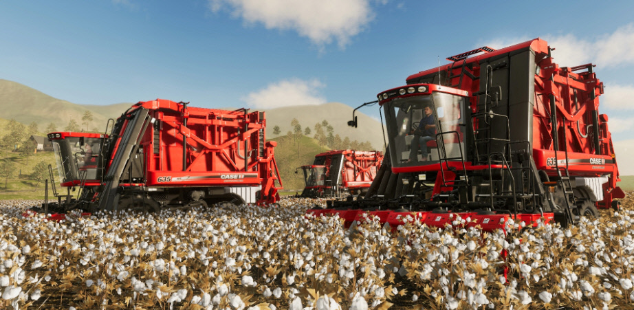 Хлопок в игре Farming Simulator 2019