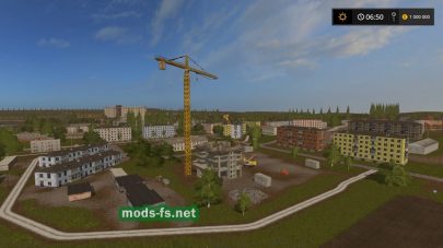 Стройка в игре FS 17 на карте «Russia Map»