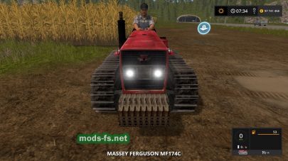 Мод гусеничного трактора без кабины для игры FS 2017