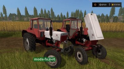 МТЗ-80 красного цвета в игре FS 17