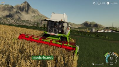 Уборка урожая в игре FS 19