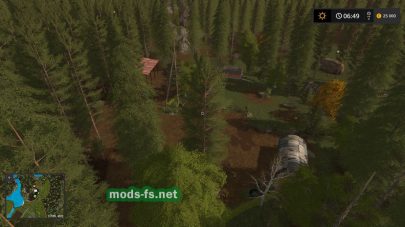 Игровая карта с лесом для FS 2017
