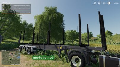 Timber Runner Wide With Autoload Wood для FS 19