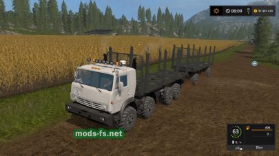 KAMAZ Pack 8×8 для перевозки бревен в FS 2017