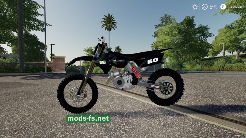 Мод мотоцикла KTM Dirtbike для игры FS mods fs net