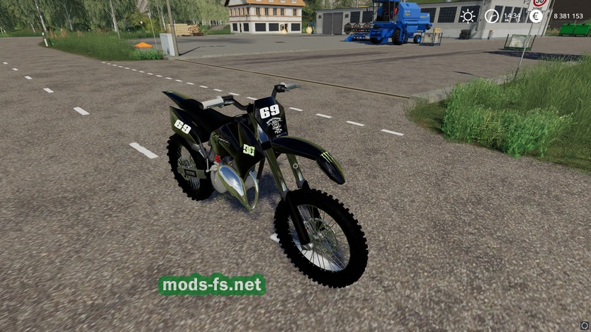 Мод на мотоцикл KTM Dirtbike для Фарминг Симулятор mods fs net