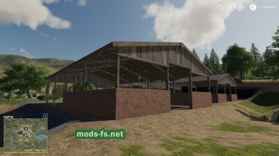 Wood Frame Open Sheds With Brick Wall