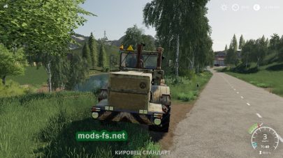 Старый трактор Кировец в игре FS 19